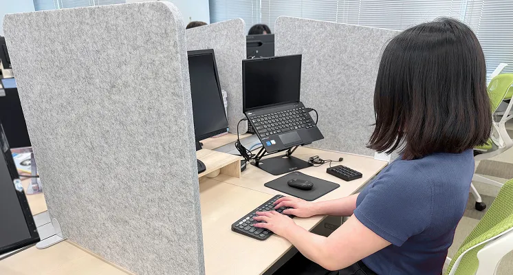パーテーションの設置